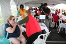 Photos of 2011 Flu Clinic at New Castle Farmers Market.