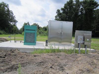 Selbyville Well Project - electrical housing and generator.