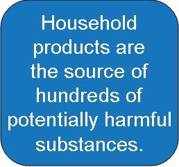 Household chemicals are the source of hundreds of potentially harmful substances.