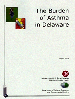 Image: Cover of the Burden of Asthma in Delaware report
