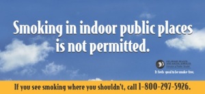Image: Billboard promoting Delaware's Clean Indoor Air Act