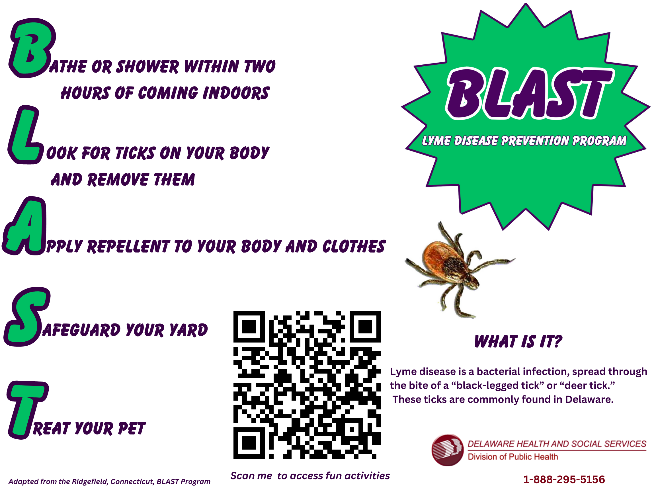 Image with words Blast Lyme Disease.