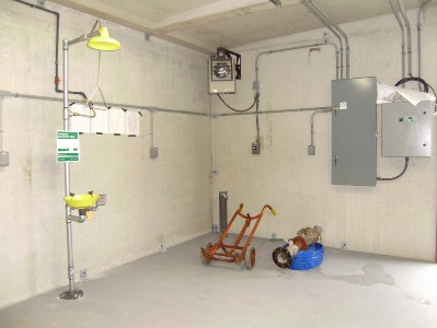 Control panel for the new treatment system.