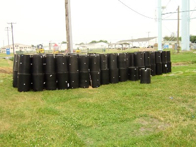 170 meter pits were brought in for theproject.