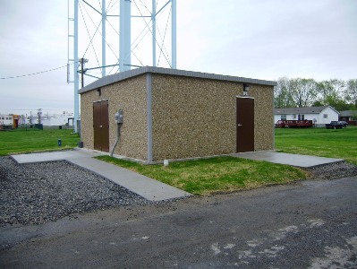 New treatment plant building.