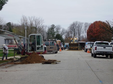Work ongoing in the Glenwood development.