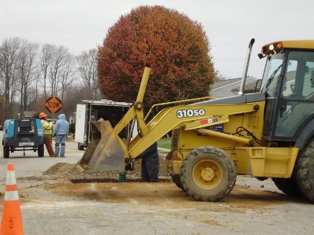Water Main Replacement in Glenwood.